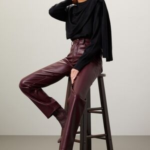 Clearance Sale Garage Purple Leather Pants